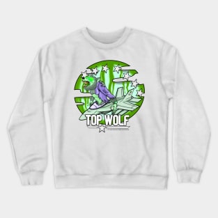 Top Wolf - Toxic Waste Green Crewneck Sweatshirt